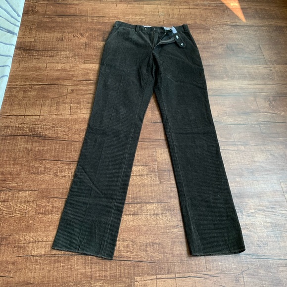 Elie Tahari fitted plain front unhemmed cordoruy - Picture 5 of 13